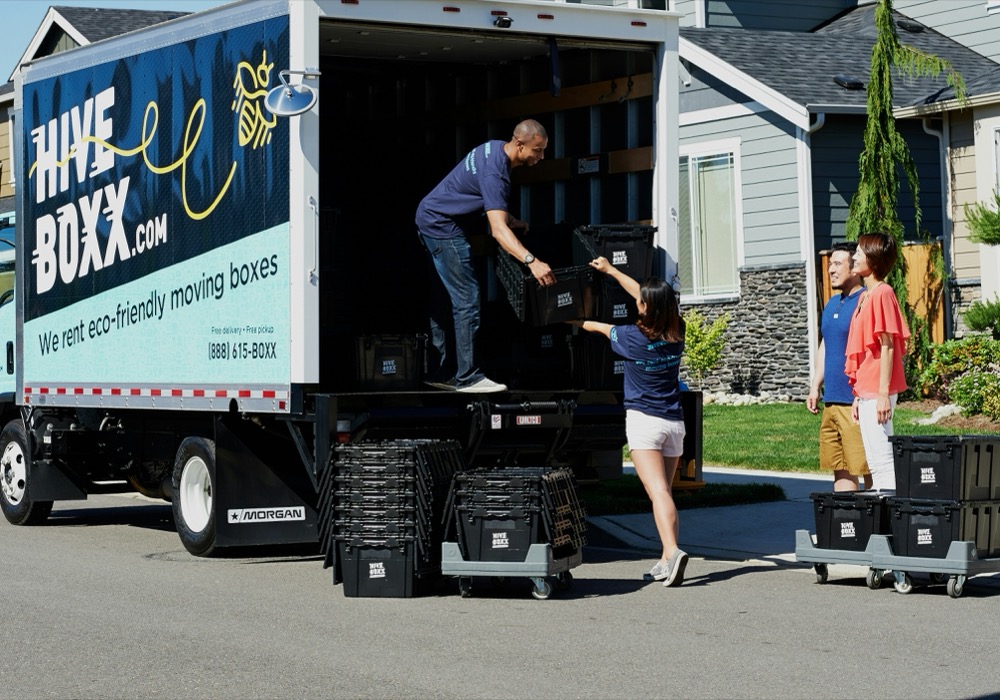 Moving company on phone